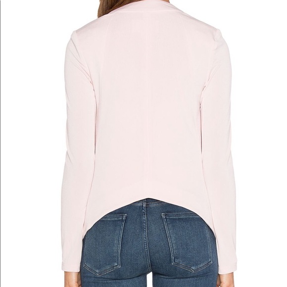 NWT BCBGGeneration Drape Front Jacket - Rose Smoke, Medium - Picture 2 of 6